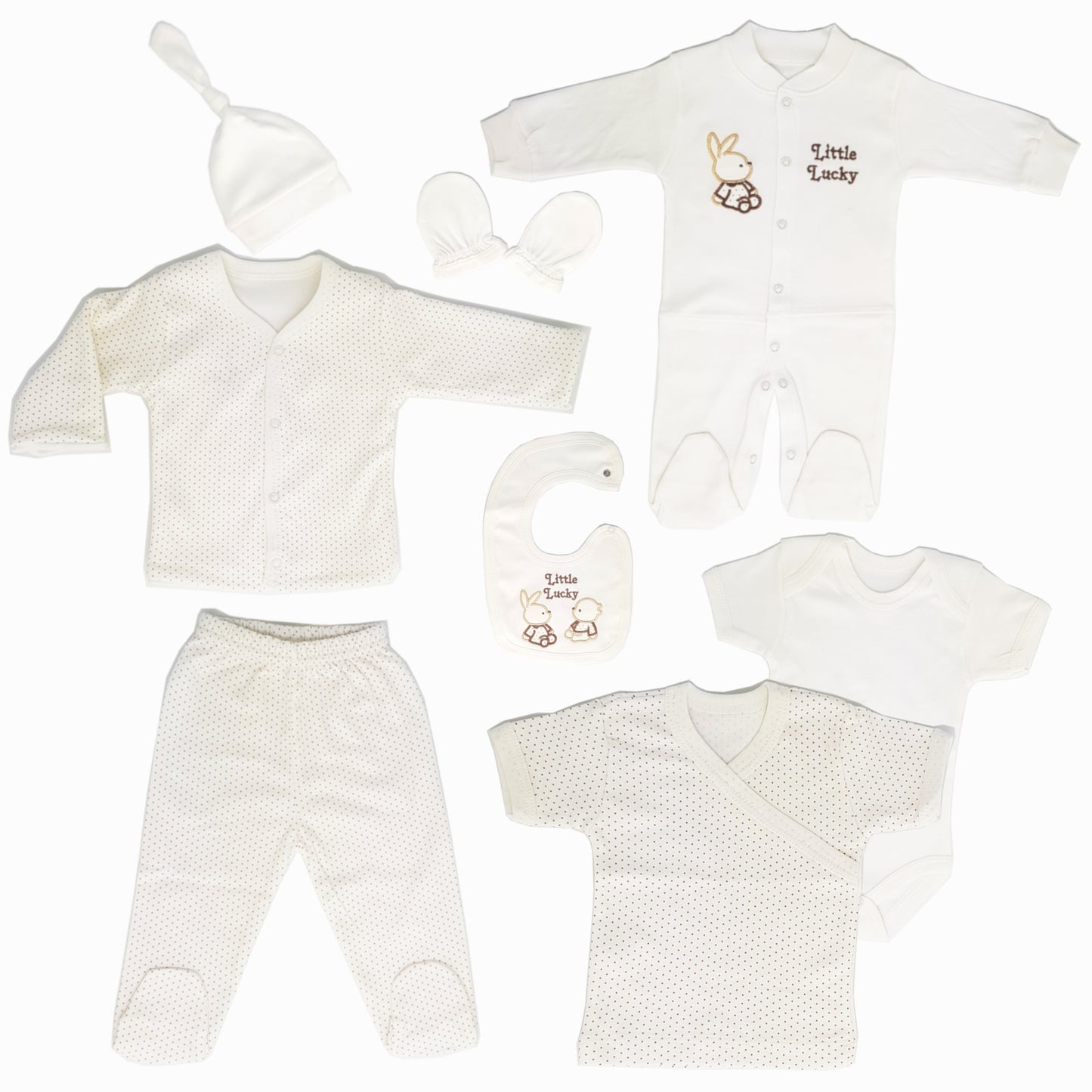 Neugeborenen Baby Unisex Geschenk Set für Babys 0-4 Monate, 8 teilig