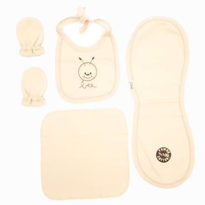 Neugeborenen Baby Unisex Geschenk Set für 0-4 Monate Ekru Größe: 56, 11 Teilig