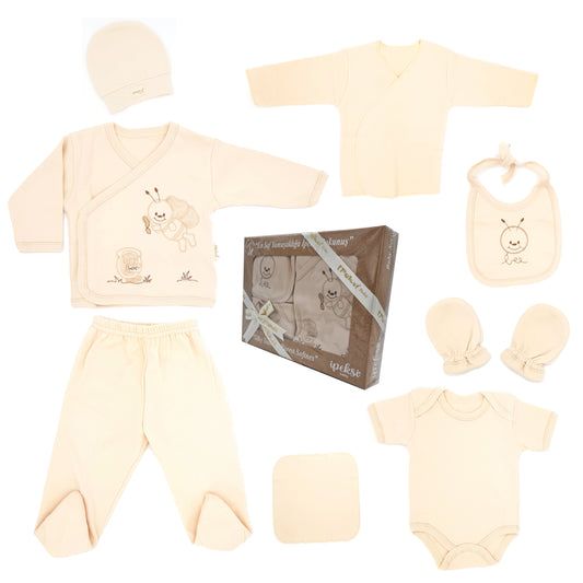 Neugeborenen Baby Geschenk Set für 0-4 Monate 8 Teilig