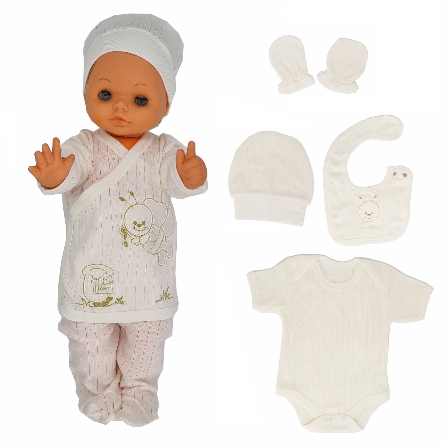 Neugeborenen Baby Jakar Geschenk Set für Babys für 0-4 Monate 6 teilig