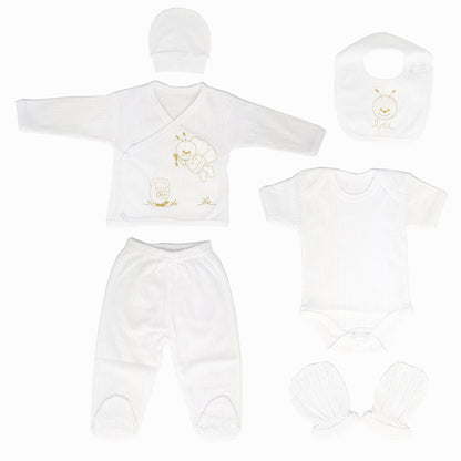 Neugeborenen Baby Jakar Geschenk Set für Babys für 0-4 Monate 6 teilig