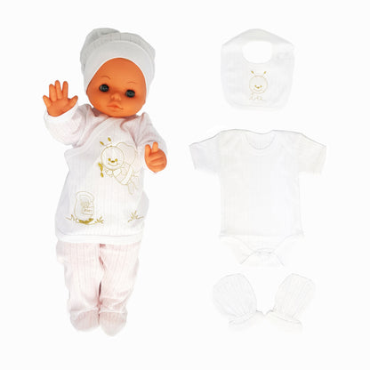 Neugeborenen Baby Jakar Geschenk Set für Babys für 0-4 Monate 6 teilig