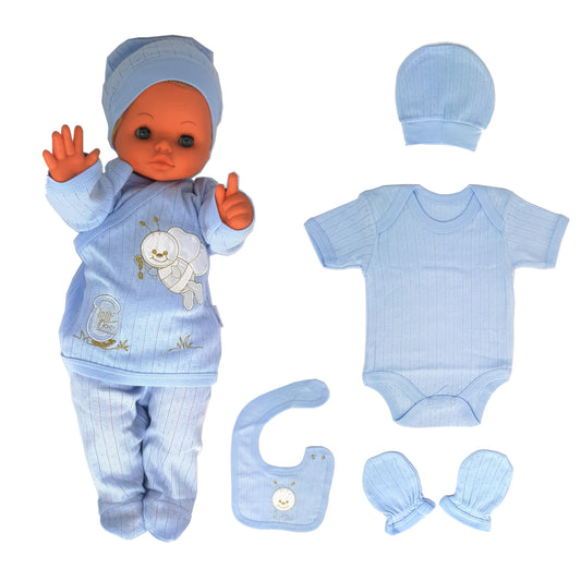 Neugeborenen Baby Jakar Geschenk Set für Babys für 0-4 Monate 6 teilig