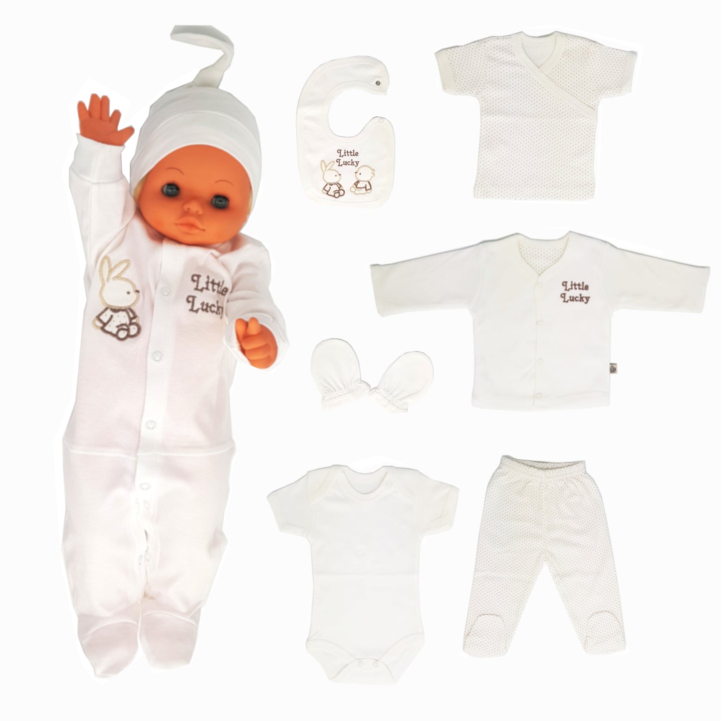 Neugeborenen Baby Unisex Geschenk Set für Babys 0-4 Monate, 8 teilig