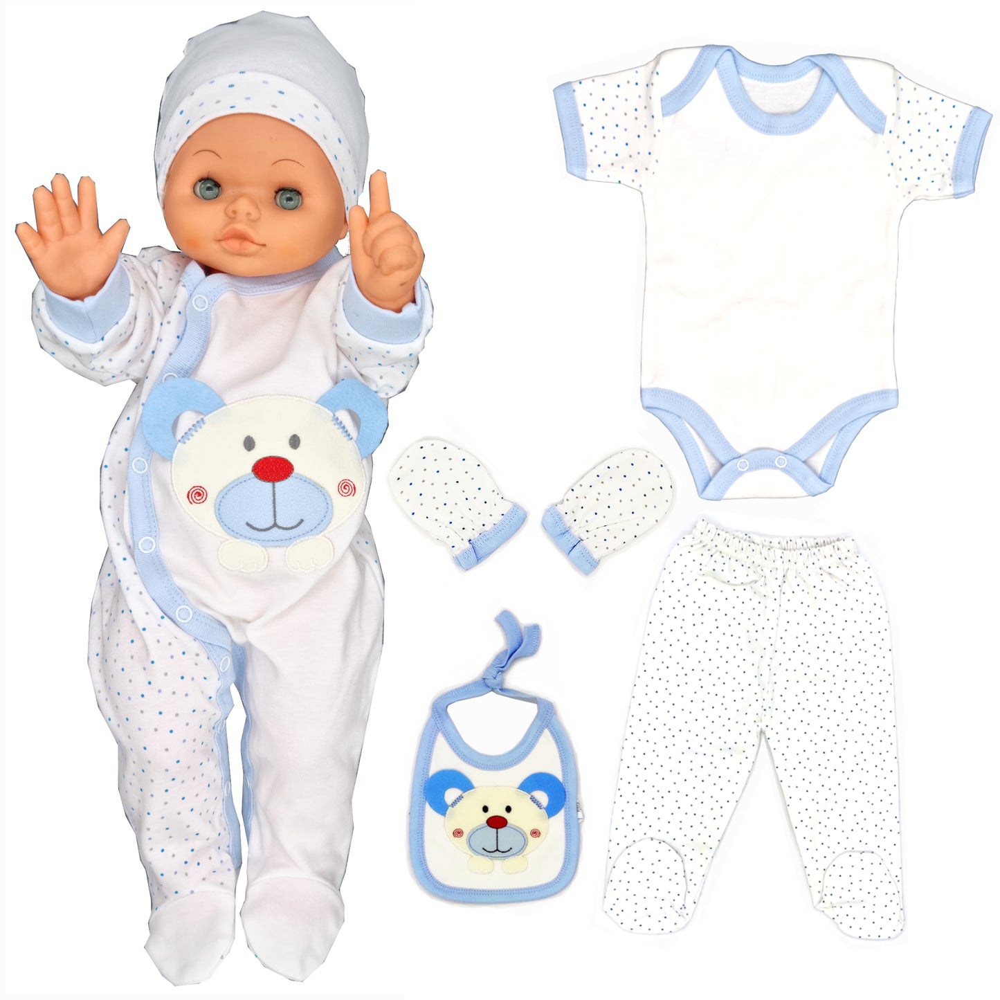 Baby Set 6 Teilig mit Geschenikbox