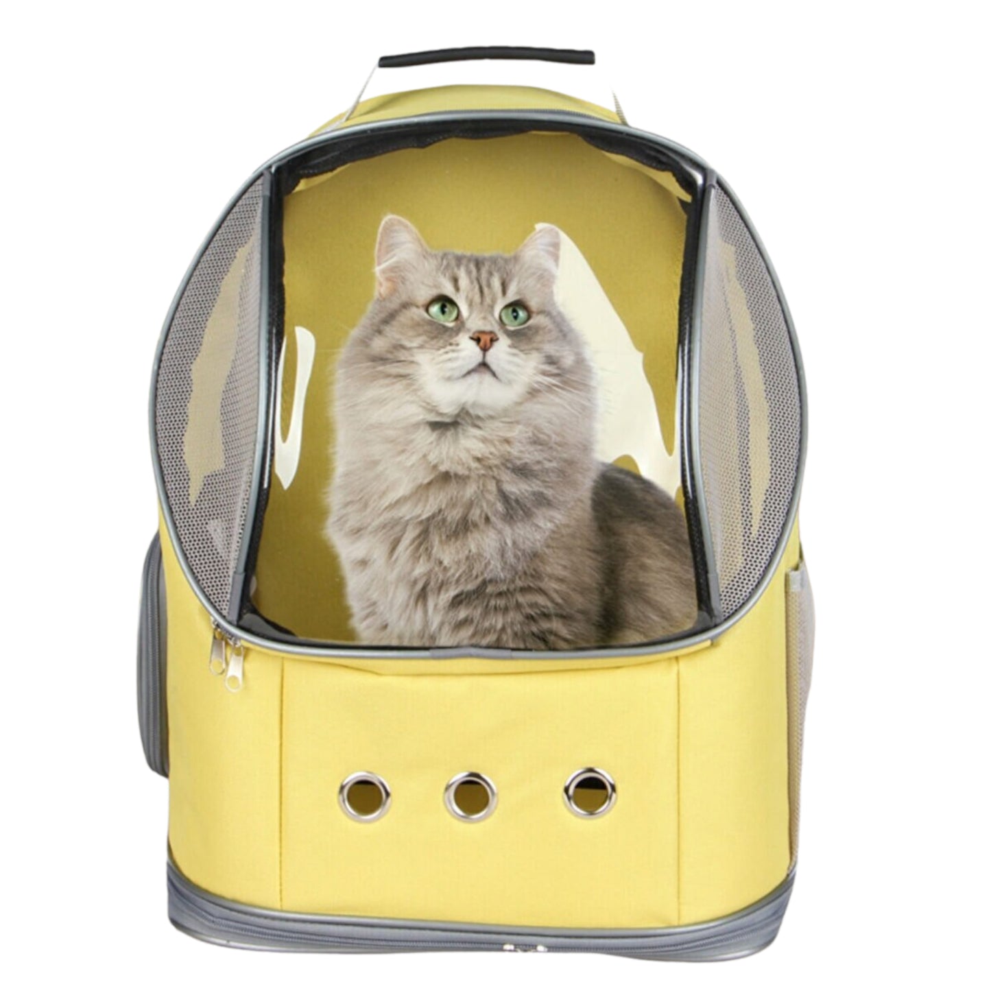 Hunde Katzen Rucksack Transporttasche (Gelb)