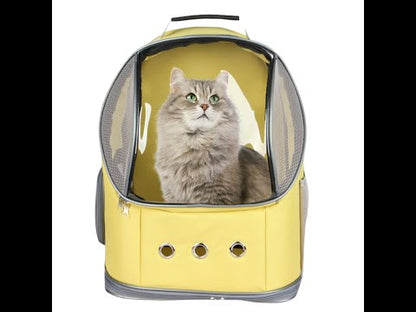 Hunde Katzen Rucksack Transporttasche (Gelb)